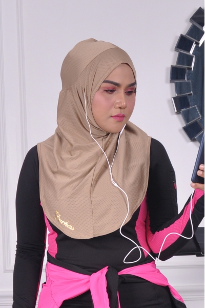 SPORT HIJAB - BEIGE